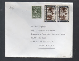 845/500 - VATICANO 1971, Lettera Commerciale Per Bari - Storia Postale