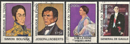 Chad 1977 - Mi 784/87 - YT 325/28 ( Famous Peoples ) Complete Set - Tchad (1960-...)