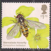 GB 2020 QE2 £1.70 Brilliant Bugs Marmalade Hoverfly UMM SG 4432 ( J1252 ) - Unused Stamps