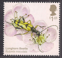 GB 2020 QE2 £1.45 Brilliant Bugs Longhorn Beetle UMM SG 4430 ( J1076 ) - Unused Stamps