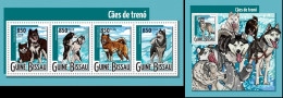 Guinea Bissau 2015, Animals, Sledge Dogs, 4val In BF +BF - Arctic Wildlife