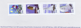 Ireland Sailing 2001 Sailboats 30p/38c Coil Strip Of Four, Fine Used Cds, Backing Paper Intact - Oblitérés