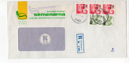 1989. YUGOSLAVIA,SLOVENIA,SEMENARNA,LJUBLJANA,HEADED RECORDED COVER - Cartas & Documentos