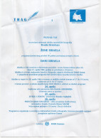 1990. YUGOSLAVIA,SERBIA,JUDAICA,ZEMUN,PROGRAM FOR ISRAEL DAYS,EXHIBITION IZRAEL WOMEN,HEADED COVER - Lettres & Documents