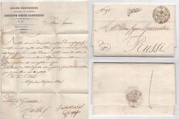 Stato Pontificio Legazione Di Ravenna Governo Delle Alfonsine 1834 -- Signed Letter - ...-1929 Vorphilatelie