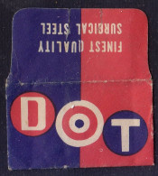 "DOT" Razor Blade Old Vintage WRAPPER (see Sales Conditions) - Lames De Rasoir