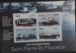 BD)2004. SAINT PIERRE AND MIQUELON, CARRIERS, SHIPS, PORTS, MNH - Saint-Pierre-et-Miquelon