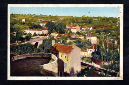 ARGENTON-CHÂTEAU (79 D-S.) Les Ponts Cadoré Et Le Vieux Faubourg Giroire Vus Des Tours Du Château - Argenton Chateau