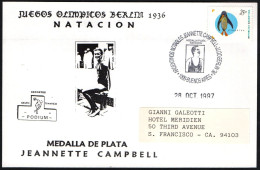 ARGENTINA BUENOS AIRES 1997 - OLYMPIC GAMES BERLIN '36 - OLYMPIC WINNER JEANNETTE CAMPBELL - SWIMMING - G - Summer 1936: Berlin