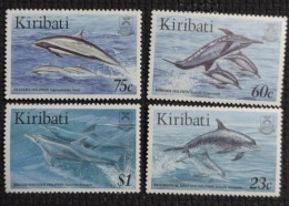 BD)1996. KIRIBATI, DOLPHINS, FRASER'S, ACROBAT, NARROW SNOUT, TROPICAL SPOTTED, MNH - Kiribati