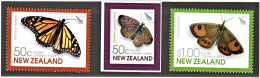 New Zealand 2010 Children's Health - Butterflies Set Of 3 MNH - Unused Stamps