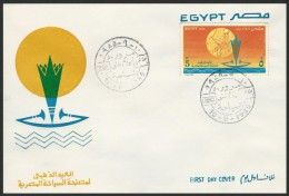 EGYPT FDC 1985 FIRST DAY COVER Tourism Day Anniversary 50 Years - Golden Jubilee - Lettres & Documents