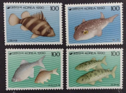 BD) 1990, KOREA, WILDLIFE, FISH, MNH - Korea, North