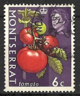 MONTSERRAT...QUEEN ELIZABETH II..(1952-22..)...." 1965.."..TOMATOES.......6c.....SG165....VFU..... - Alimentation