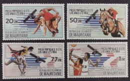 BD)1984, MAURITANIA, SUMMER PRE-OLYMPICS LOS ANGELES, MNH - Mauritanië