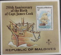 BD) 1978. MALDIVES, 250TH ANNIVERSARY OF THE BIRTH OF CAPTAIN JAMES COOK & BICENTENARY OF THE DISCOVERY OF THE HAWAII IS - Maldiven