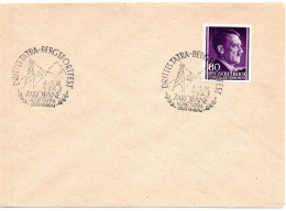 58423 - Deutsches Reich / Generalgouvernement - 1943 - 80gr Hitler EF A Bf M SoStpl ZAKOPANE - ... TATRA-BERGSPORTFEST - Algemene Overheid