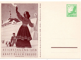 58484 - Deutsches Reich - 1938 - 5Pfg "Reichstagung KdF" GAKte, Ungebraucht - Boten