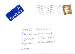 67101 - Dänemark - 2002 - 6Kr Margarethe EF A LpBf KOEBENHAVN -> Japan - Covers & Documents