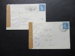 Belgien 1951 / 52 Zensurbelege Stempel Österreichische Zensurstelle 263 Und 527 Auslandsbriefe Nach Wien - Cartas & Documentos