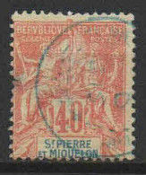 St Pierre Et Miquelon    - 1892 - Type Sage - N° 68  - Oblit - Used - Used Stamps