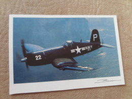 BELLE CARTE PHOTO GUY BROCHOT ..."CORSAIR F4U-5NL" (re) - 1939-1945: 2ème Guerre