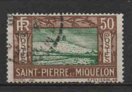 St Pierre Et Miquelon    - 1932 -  Falaise Et Phare  - N° 147 - Oblit - Used - Gebraucht