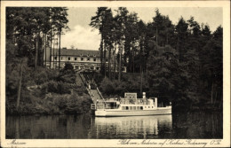 CPA Masuren Ostpreußen, Blick Vom Niedersee Auf Kurhaus Rudezanny - Ostpreussen