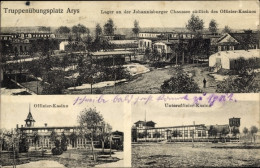 CPA Orzysz Arys Ostpreußen, Truppenübungsplatz, Johannisburger Chaussee, Offizier-Kasino - Ostpreussen