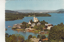 D204) MARIA WÖRTH  Am  Wörthersee - Idylische Halbinsel Mit Kirche Gegen Landeshauptstadt KLAGENFURT 1975 - Maria Wörth