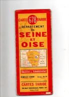 Carte Routière Et Administrative Carte 678 Taride Département De Seine Et Oise échelle 1/200000e De 1962 - Cartes Routières