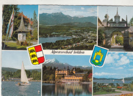 D212) Alpenseebad VELDEN WÖRTHERSEE - Wappen Segelboot Schloßhotel Materl - 1978 - Velden