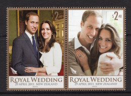 New Zealand 2011 Royal Wedding Set MNH (SG 3266-3267) - Neufs