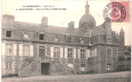 Delcampe - CPA Carte Postale France  Saint Server  Hôtel De Ville Et Palais De Justice 1904 VM68281ok - Vire
