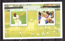 St. Vincent  -  1988.  Richards  E  Botham Assi Del Cricket.  MNH  Sheet. - Cricket