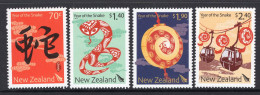 New Zealand 2013 Chinese New Year - Year Of The Snake Set MNH (SG 3424-3427) - Unused Stamps