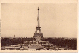 PARIS (75) - Jardins Du Trocadéro Et La Tour Eiffel - BHV 41 - 1932 - Tour Eiffel