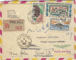 CAMEROUN Lettre Avec Contenus 1962 Recommandée EBOLOWA - Cameroun (1960-...)