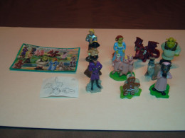 2008 Ferrero - Kinder Surprise - 2008 ST271-280 Shrek Der Dritte- Complete Set + BPZ - Monoblocs