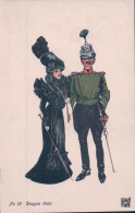 Armée Suisse 1900, Costume De Madame Et Du Dragon, Litho W. De May Illustrateur (12) - Uniformes