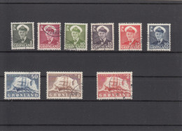 Greenland 1950 - Michel 28-36 Used - Gebruikt