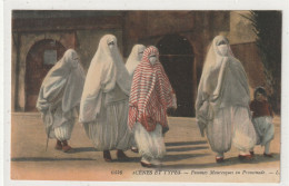 AFRIQUE 215 : Femmes Mauresques En Promenade " Scènes & Types " édit. L L N° 6446 - Non Classés