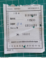 PORTUGAL BUS TICKET - Europe