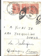 1946 - Bande De 3  Stamps BETTENDORF IOWA - Briefe U. Dokumente