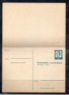 858/500 - BERLINO GERMANIA  , Cartolina + Antwortkarte - Cartes Postales - Neuves