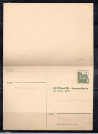 861/500 - BERLINO GERMANIA  , Cartolina + Antwortkarte - Postkarten - Ungebraucht