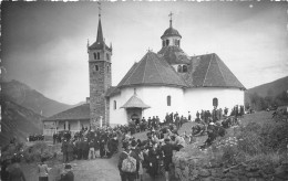 73-MOUTIERS- CARTE PHOTO- L'EGLISE - PHOTO DE CAPELLARO - Moutiers