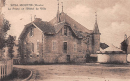 MOUTHE (Doubs) - La Poste Et L'Hôtel De Ville - Manège, Cirque, Fête Forraine - Ecrit (2 Scans) - Mouthe