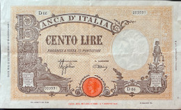Italy 100 Lire, P-60 (10.10.1944) - Very Fine - 100 Liras
