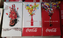 Coca-cola Lotto 3 Calendari Da Tavolo 06.07.08 - Calendars